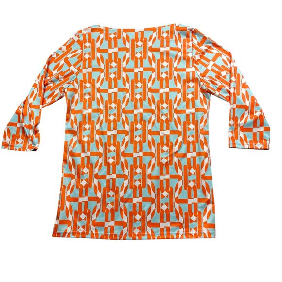 Whimsy Rose‎ Large Polyester 3/4 Sleeve Multi Colored Tunic (see desc) Made  USA - Picture 5 of 6